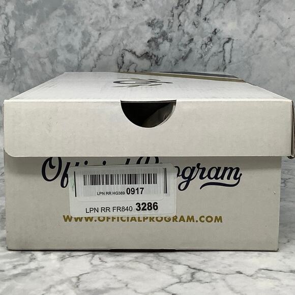 Official Program Sz 8 Off White/White STU-90 Leather Canvas Sneaker P1-27 - Picture 10 of 11